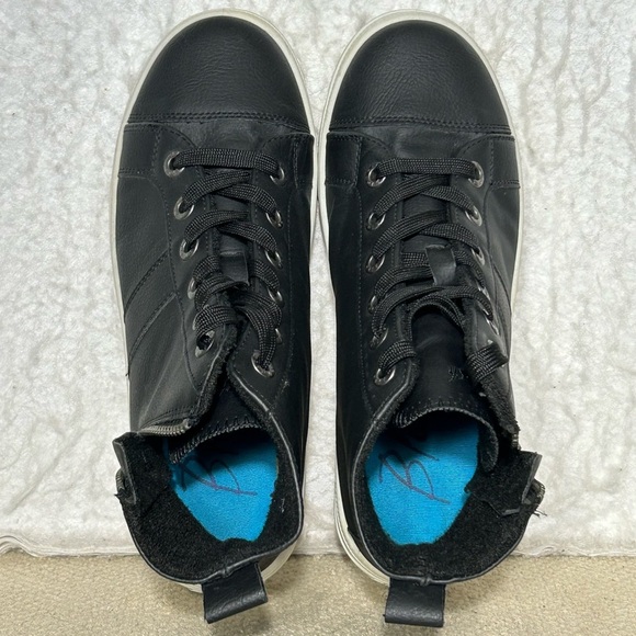 Blowfish Womens Black Malibu Rockstar Baddie Mid Top Sneakers Boots Shoes SZ 7 - Picture 6 of 12